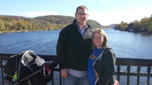 Brent and I on the New Hope-Lambertville Bridge on the Delware River.
