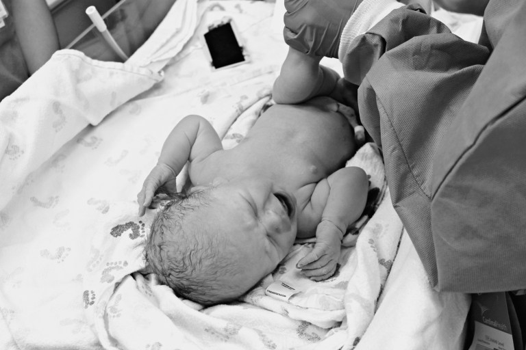 Grayson at birth. 7/29/14