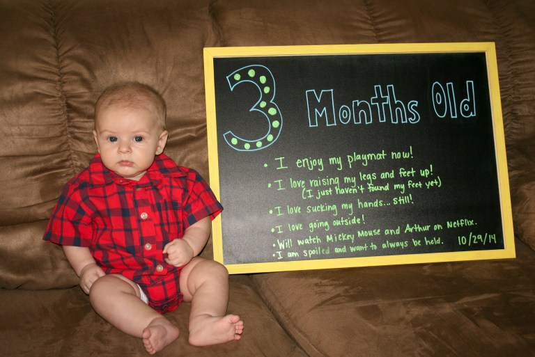Grayson 3 months. 10/29/14