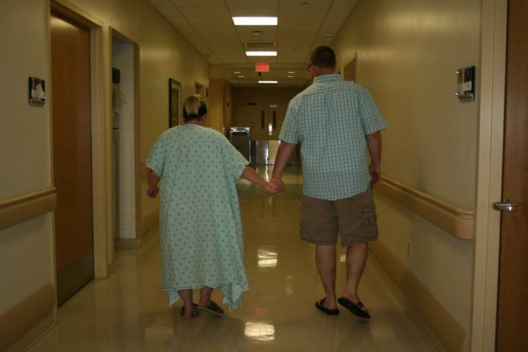 Getting some walking in. 