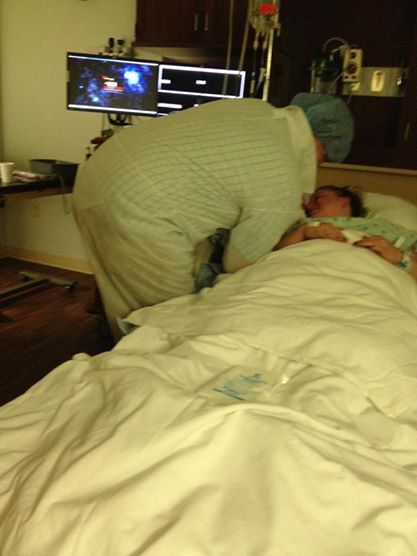 Before Brent handed Grayson to me for the first time.