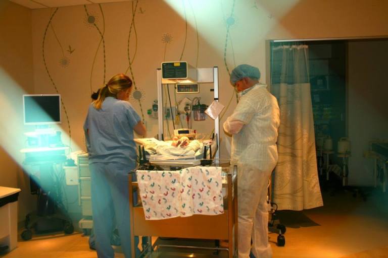 Getting all checked out in the nursery.